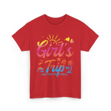 Girl's Trip Travel Girls Trip T-Shirt - Red