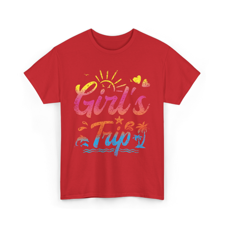 Girl's Trip Travel Girls Trip T-Shirt - Red