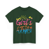 Girl's Trip Travel Girls Trip T-Shirt - Forest Green