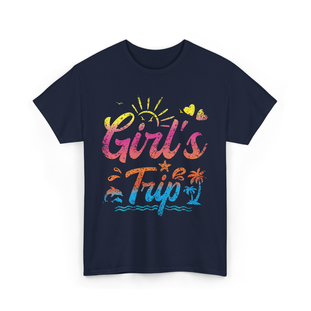 Girl's Trip Travel Girls Trip T-Shirt - Navy