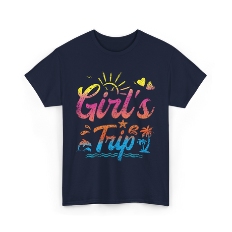 Girl's Trip Travel Girls Trip T-Shirt - Navy