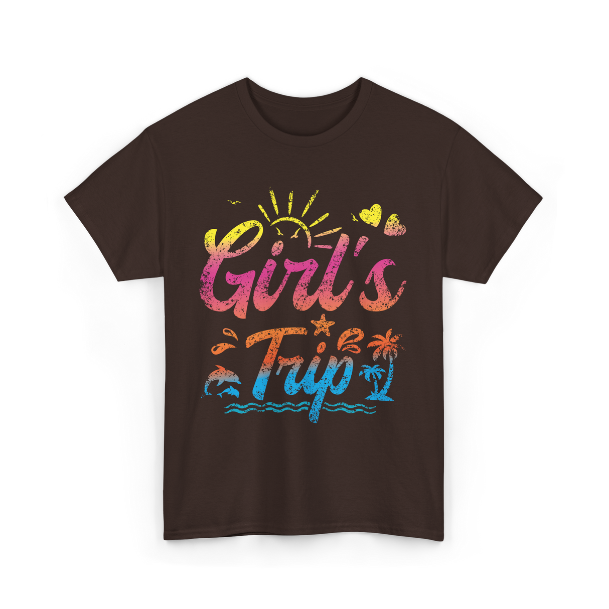 Girl's Trip Travel Girls Trip T-Shirt - Dark Chocolate