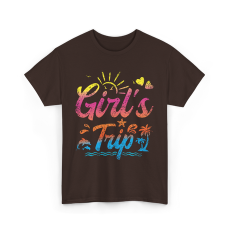 Girl's Trip Travel Girls Trip T-Shirt - Dark Chocolate