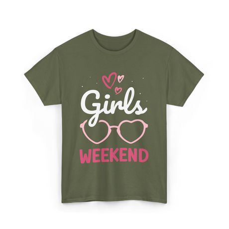 Girls Weekend Girls Trip T-Shirt - Military Green