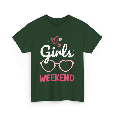 Girls Weekend Girls Trip T-Shirt - Forest Green