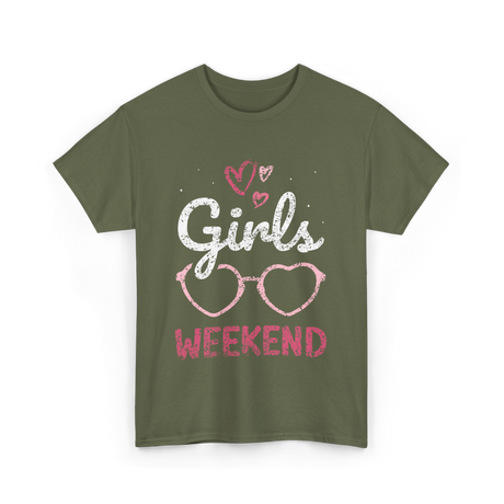 Girls Weekend Girls Trip T-Shirt - Military Green