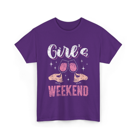 Girls Weekend Weekend Friends T-Shirt - Purple