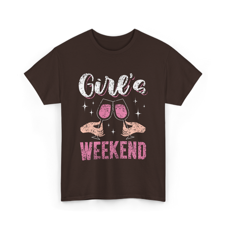 Girls Weekend Weekend Friends T-Shirt - Dark Chocolate