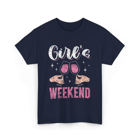 Girls Weekend Weekend Friends T-Shirt - Navy