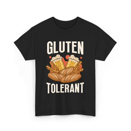 Gluten Tolerant Gluten Beer T-Shirt - Black