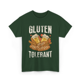 Gluten Tolerant Gluten Beer T-Shirt - Forest Green