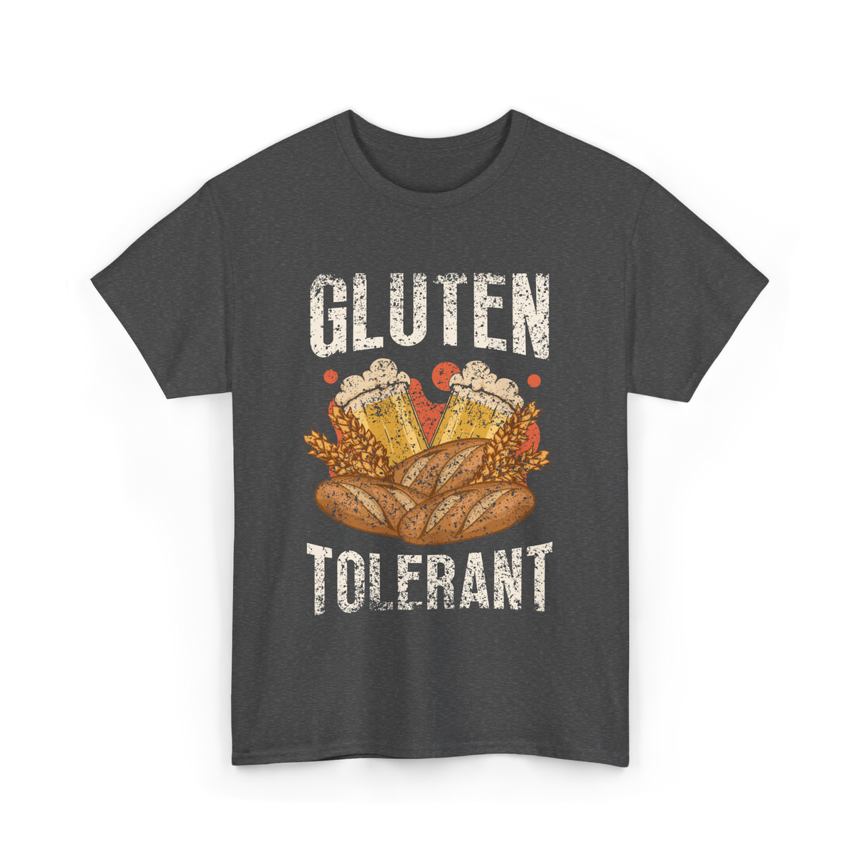 Gluten Tolerant Gluten Beer T-Shirt - Dark Heather