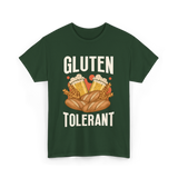 Gluten Tolerant Gluten Beer T-Shirt - Forest Green