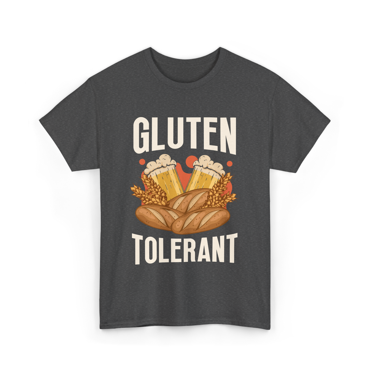 Gluten Tolerant Gluten Beer T-Shirt - Dark Heather