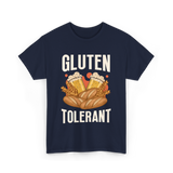 Gluten Tolerant Gluten Beer T-Shirt - Navy