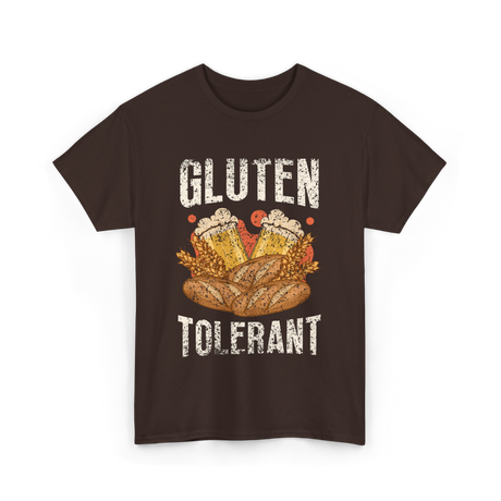 Gluten Tolerant Gluten Beer T-Shirt - Dark Chocolate