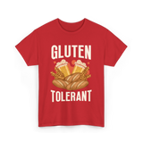 Gluten Tolerant Gluten Beer T-Shirt - Red