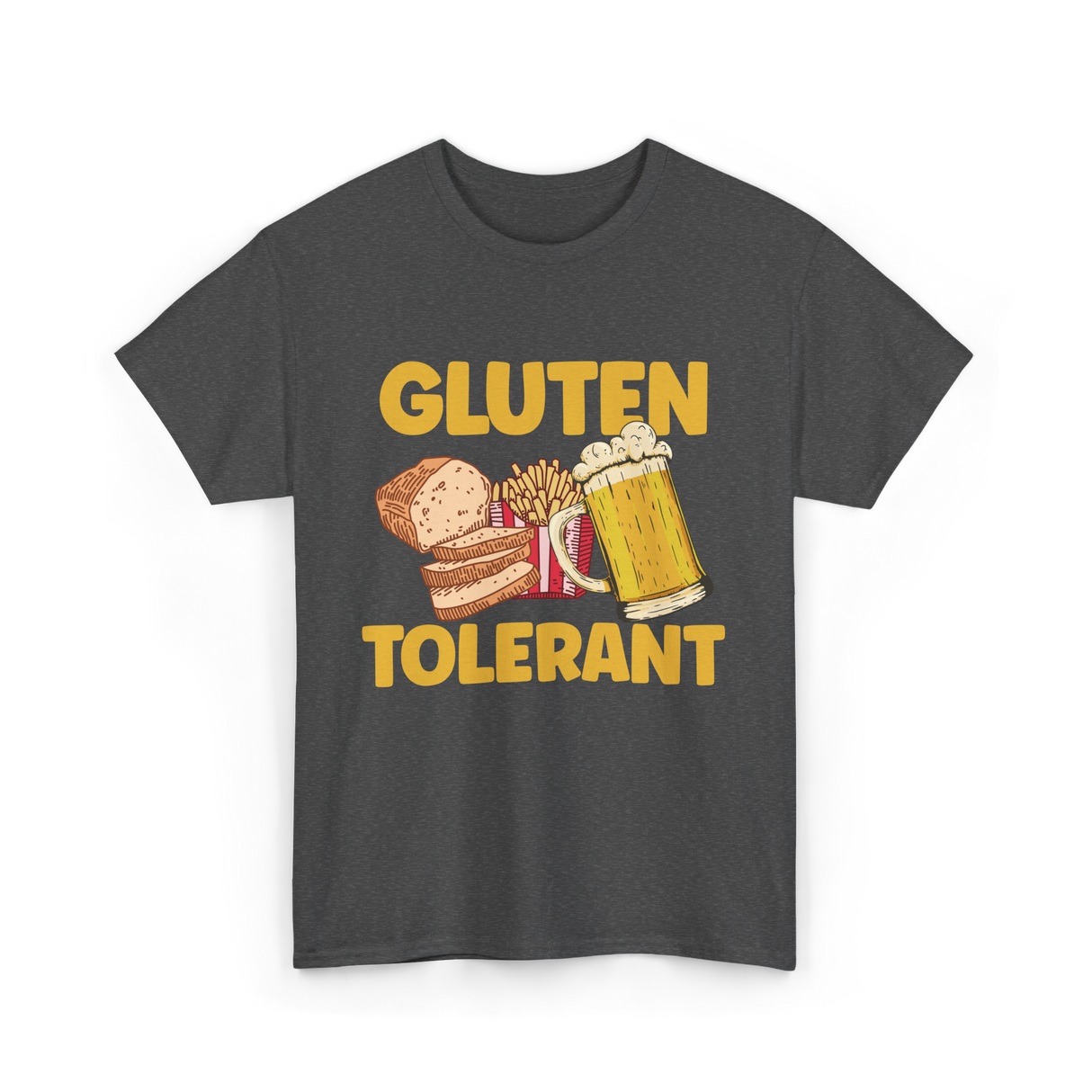 Gluten Tolerant Gluten Free T-Shirt - Dark Heather