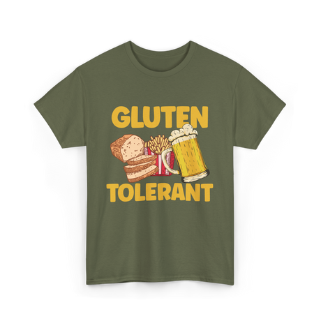 Gluten Tolerant Gluten Free T-Shirt - Military Green