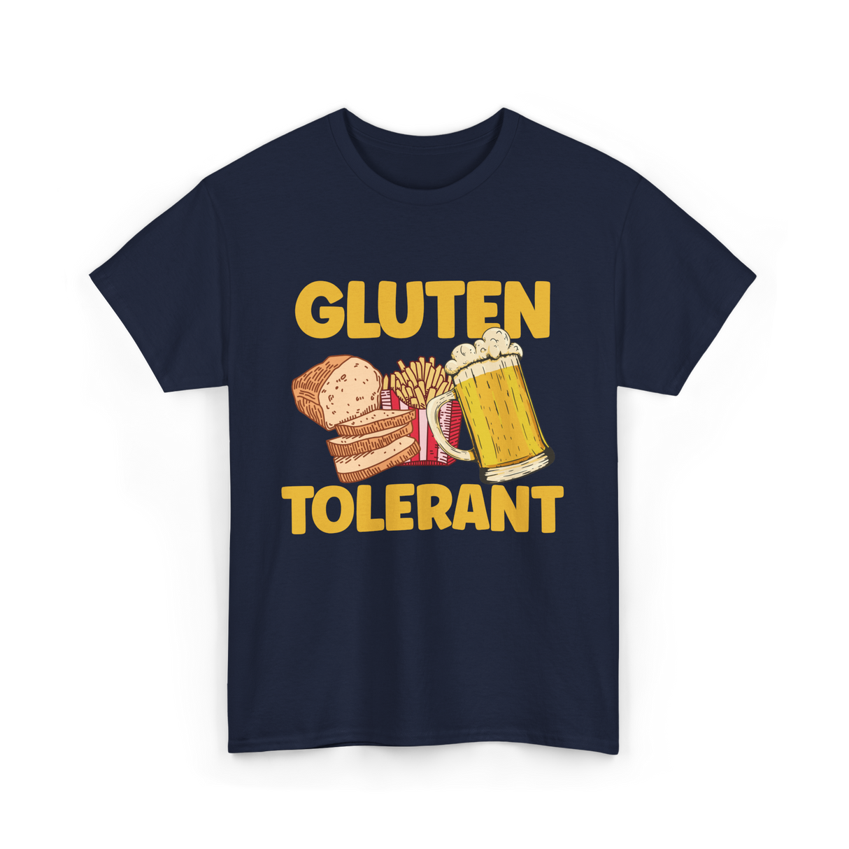 Gluten Tolerant Gluten Free T-Shirt - Navy