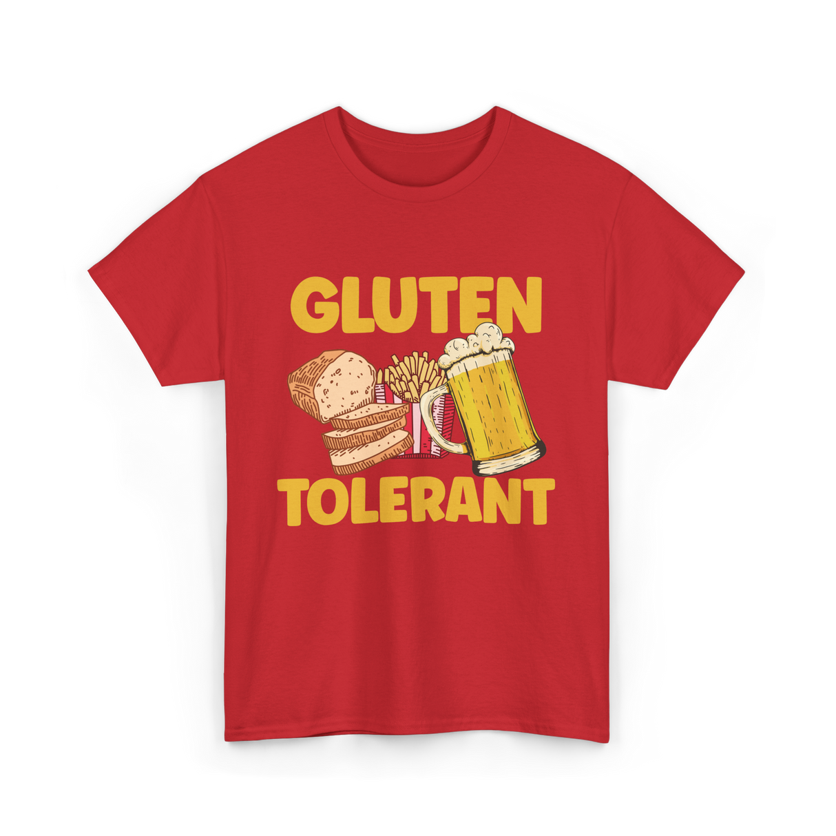 Gluten Tolerant Gluten Free T-Shirt - Red