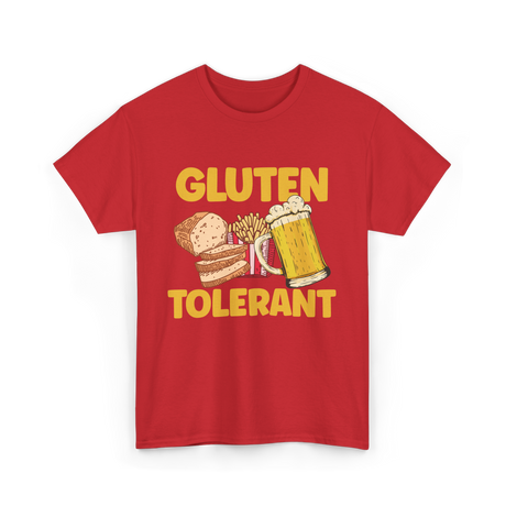 Gluten Tolerant Gluten Free T-Shirt - Red