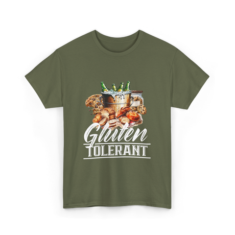 Gluten Tolerant Gluten Health T-Shirt - Military Green