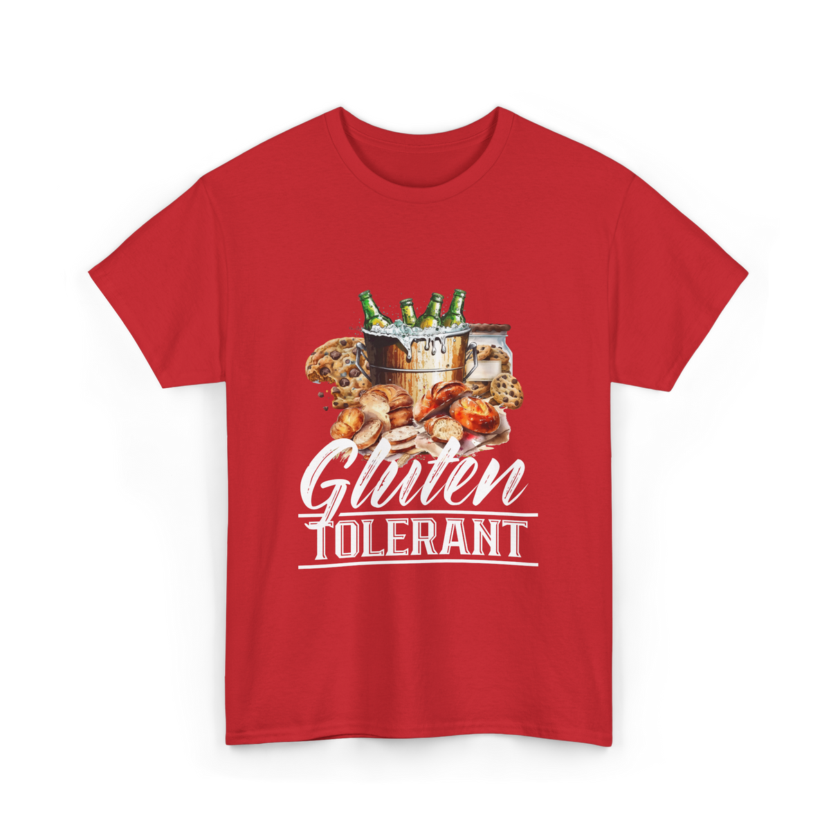 Gluten Tolerant Gluten Health T-Shirt - Red