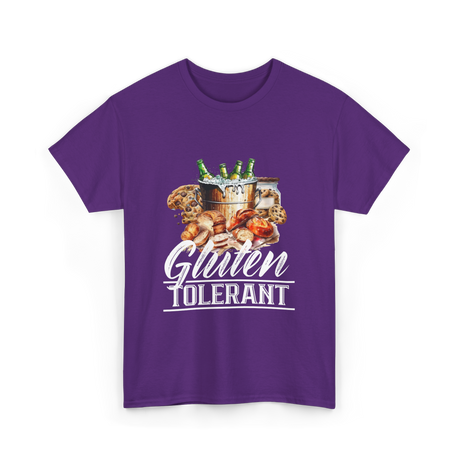 Gluten Tolerant Gluten Health T-Shirt - Purple