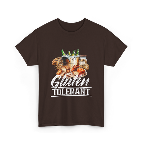 Gluten Tolerant Gluten Health T-Shirt - Dark Chocolate