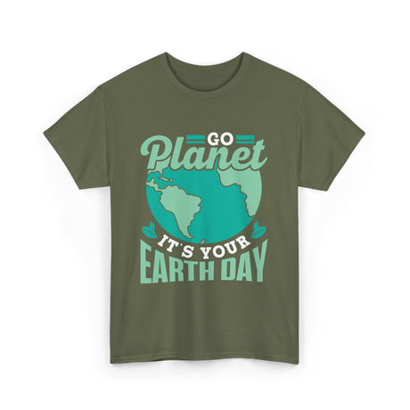 Go Conservation Day T-Shirt - Military Green