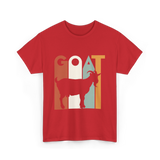 GOAT Goat Animal T-Shirt - Red