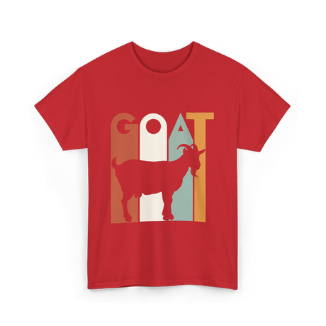 GOAT Goat Animal T-Shirt - Red