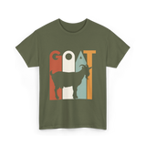 GOAT Goat Animal T-Shirt - Military Green