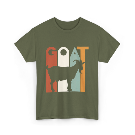 GOAT Goat Animal T-Shirt - Military Green