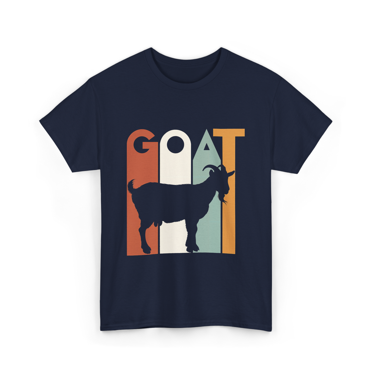 GOAT Goat Animal T-Shirt - Navy