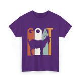 GOAT Goat Animal T-Shirt - Purple