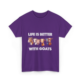 Goat Lover T-Shirt - Purple