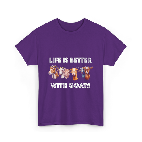 Goat Lover T-Shirt - Purple