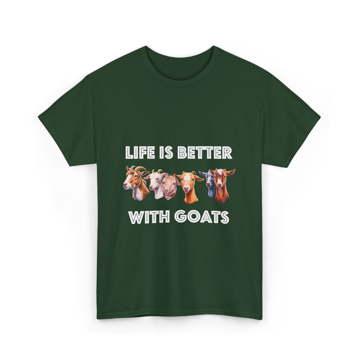 Goat Lover T-Shirt - Forest Green