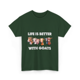 Goat Lover T-Shirt - Forest Green