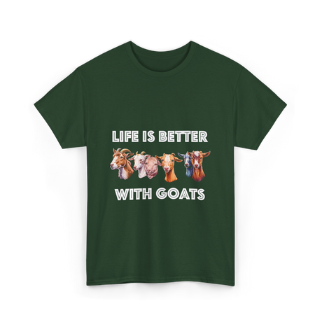 Goat Lover T-Shirt - Forest Green