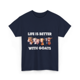 Goat Lover T-Shirt - Navy