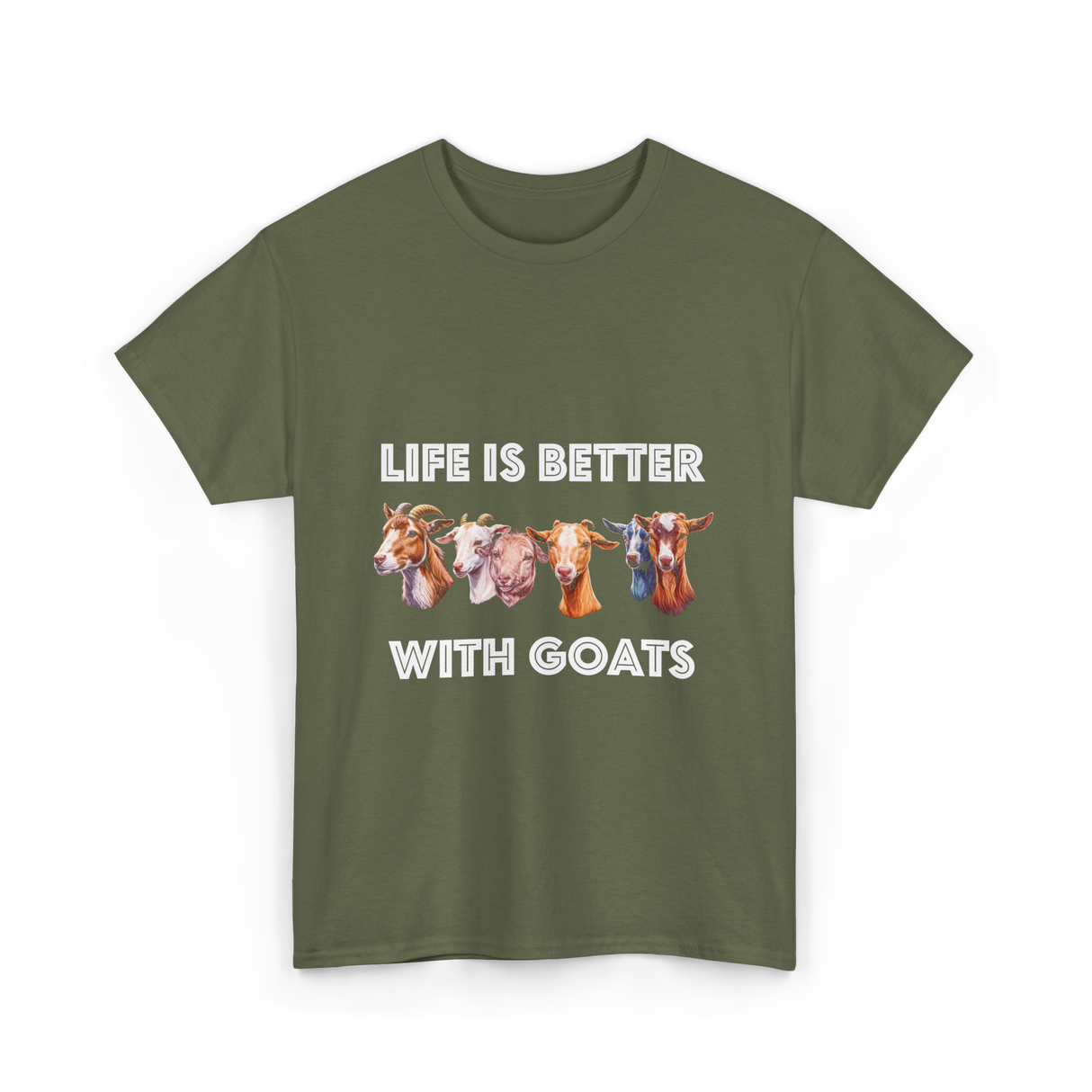 Goat Lover T-Shirt - Military Green