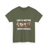 Goat Lover T-Shirt - Military Green