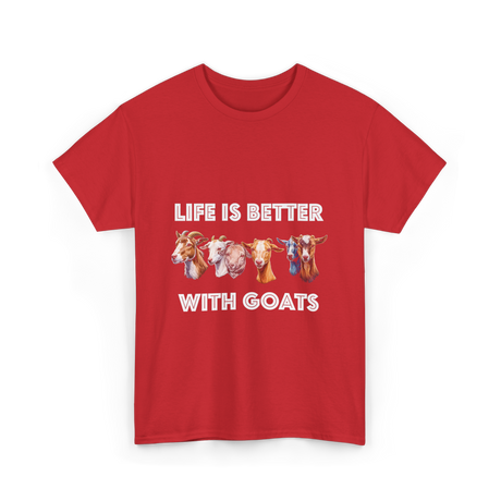 Goat Lover T-Shirt - Red