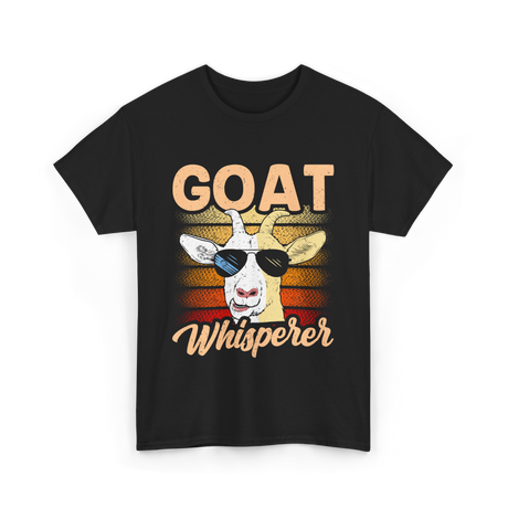 Goat Whisperer Animal Lover T-Shirt - Black