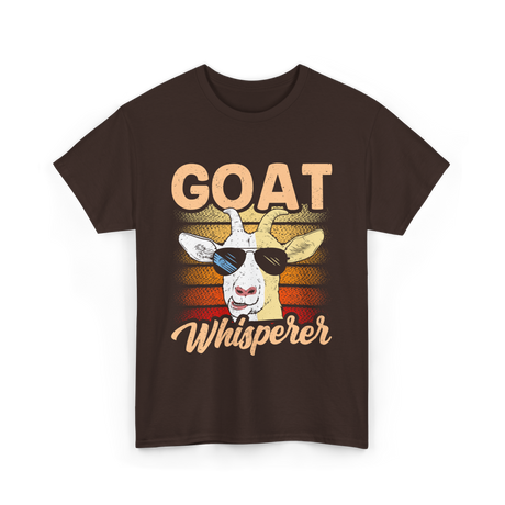 Goat Whisperer Animal Lover T-Shirt - Dark Chocolate