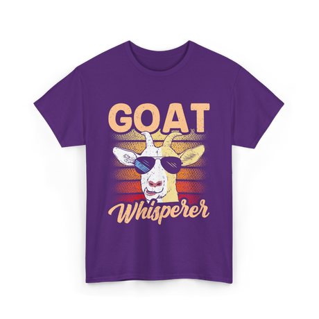 Goat Whisperer Animal Lover T-Shirt - Purple