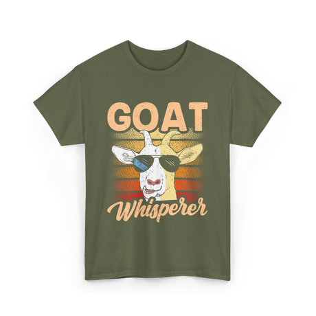 Goat Whisperer Animal Lover T-Shirt - Military Green